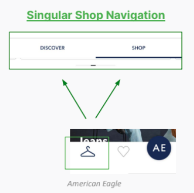 Singular Shop Navigation