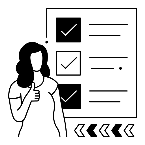 Girl with List